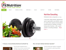Tablet Screenshot of fitnutrition.net